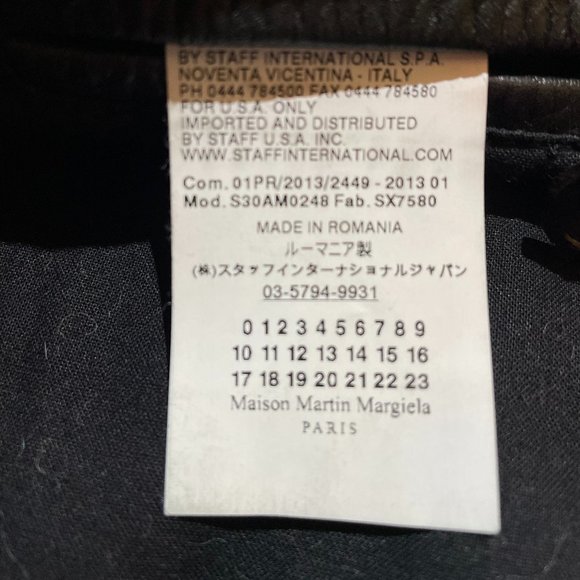Maison Margiela 5 Zip in Black Leather - Picture 5 of 14